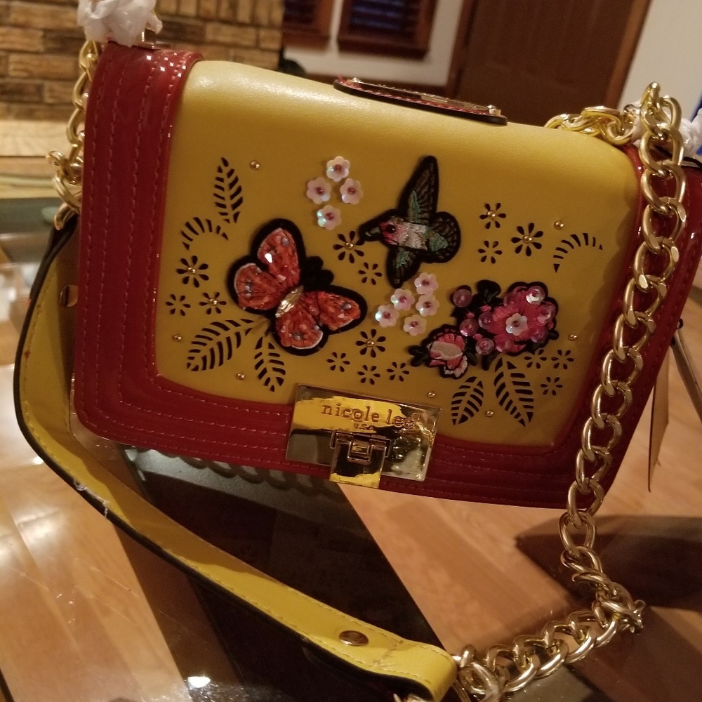🆕️ YELLOW MULTICOLORED PURSE